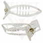 Banana Mirchi Hair Clips Transparent Comb Non-slip Ponytail Holder Clamp Grip