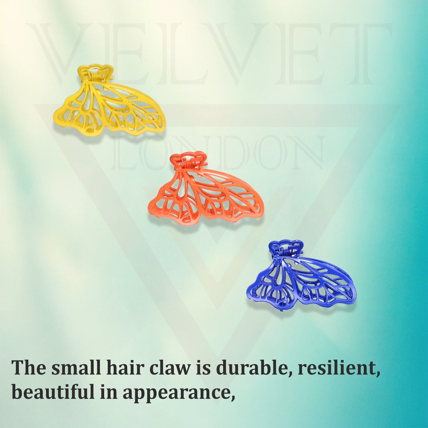 Metal Hair Claw Clips Frosted Hair Clamp Butterfly Matte Clutcher Hair Jaw Claw