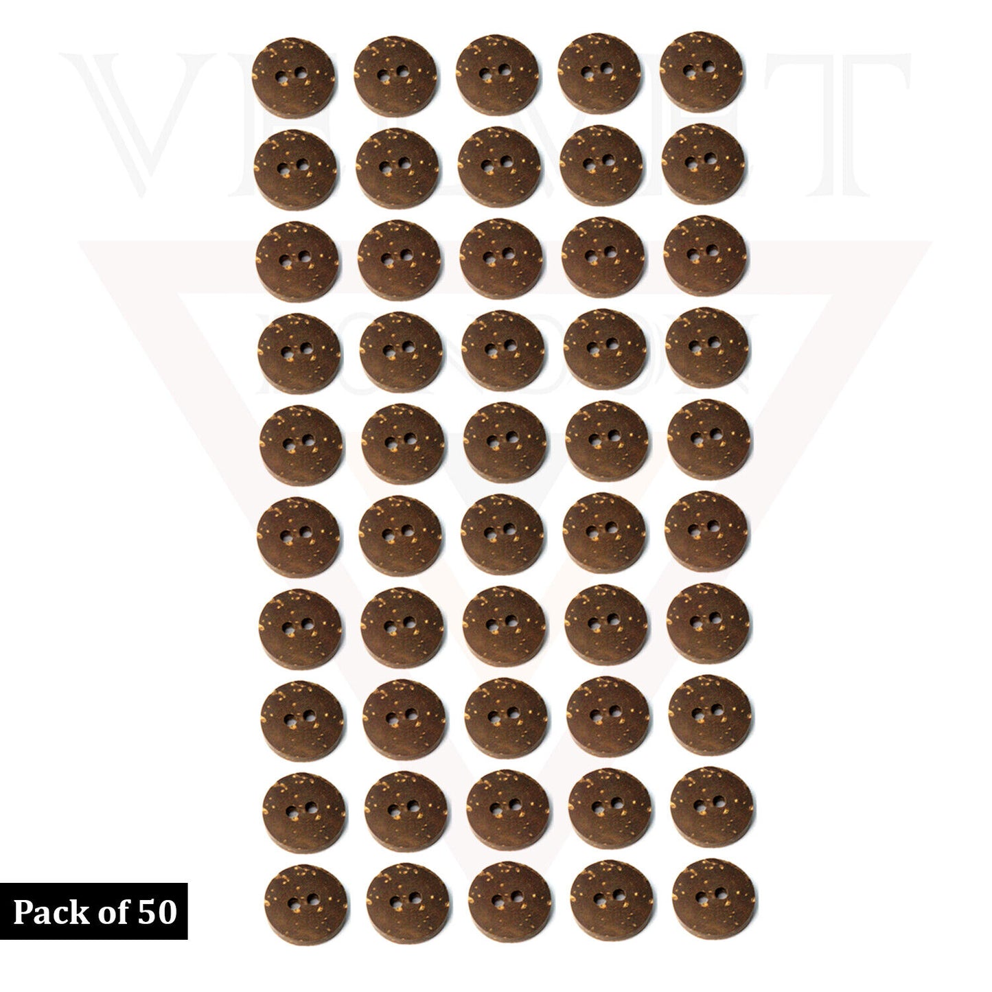 Natural Wooden Round Buttons Craft 2-Hole Sewing Clothing Buttons Art , 15mm