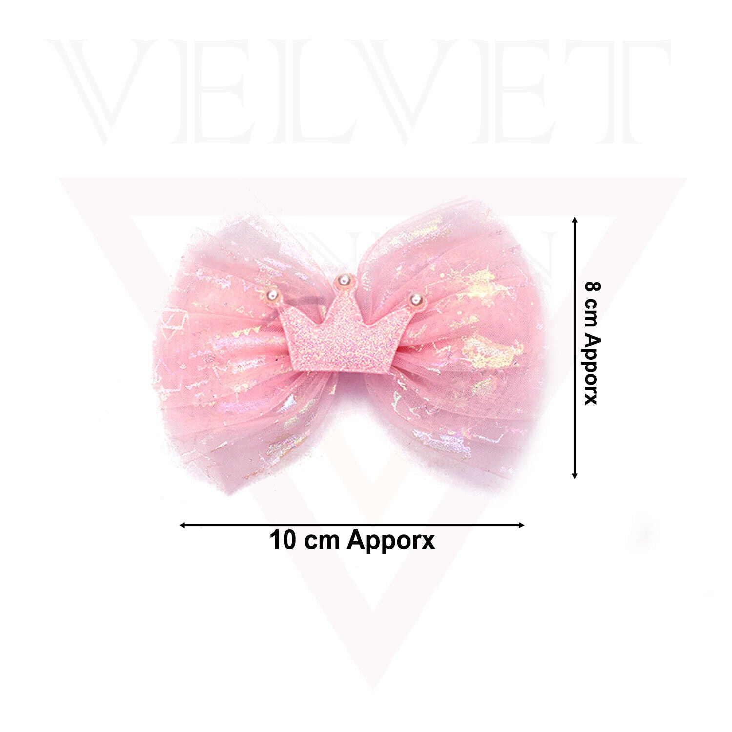 Glitter Crown Bows Ribbon Hair Bows Clips Pins Hair Slides Barrattes For Girls