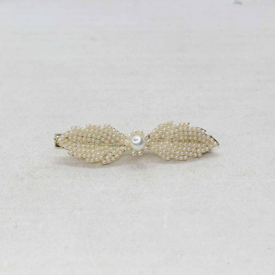 Pearl Hair Clips Pins Golden Hairpins Metal Diamond Hairdressing Crocodile Grips