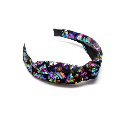 Knot Headbands Bow Hair Band Sequins Hair Hoop Head Wrap Girl Headwear Partywear