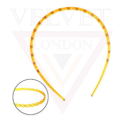 Infinity Hair Band Clear Hair Hoop With Teeth Comb Solid Headband Headwears