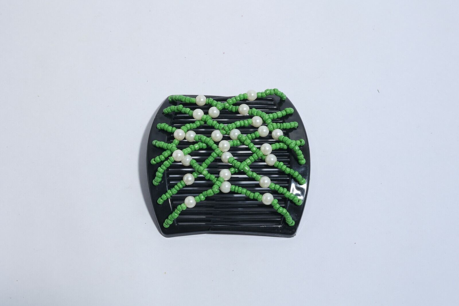 Hair Double Clips Beads Pearl Hair Comb Slides Magic Hair Combs Stretchy Clip UK