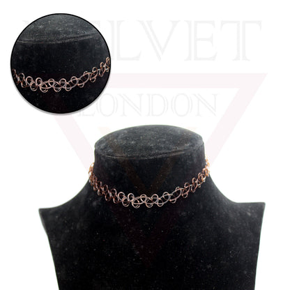 Retro Style Tattoo Necklace Stretch Elastic Choker Classic Stretch For Girls 