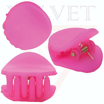 Hair Claw Clips  Hair Barrettes Neon Small Round Clutcher Butterfly Hair Clamps