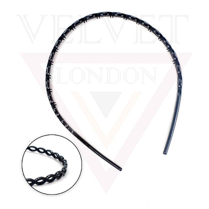 Infinity Hair Band Clear Hair Hoop With Teeth Comb Solid Headband Headwears