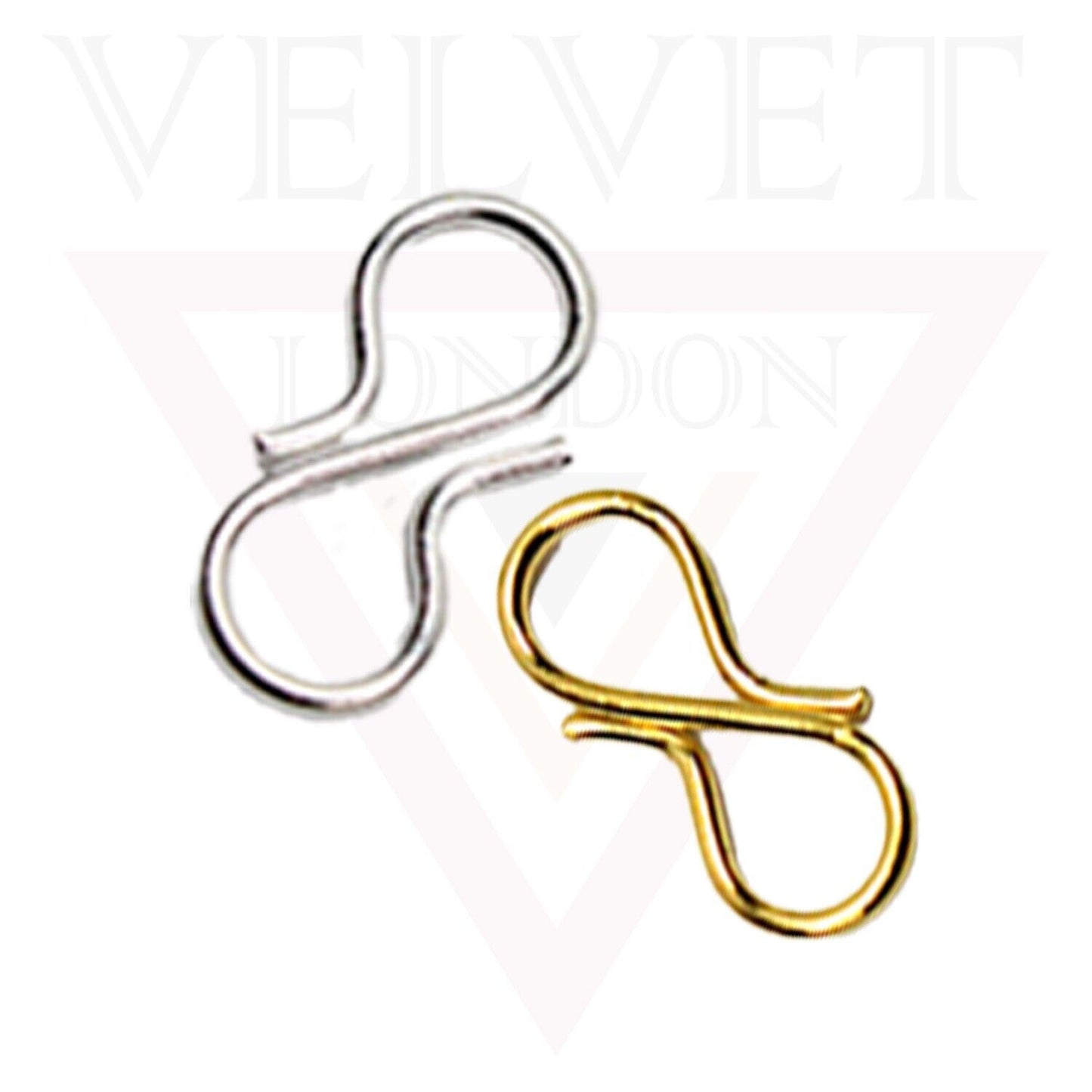 50x Jewellery Making S Hook S-Shaped Hook Clasps Metal Necklace Beacelet Making