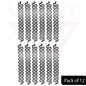 12x Hair Styling Tools Black French Hair Braiding Hook Magic Hair Twist Braider