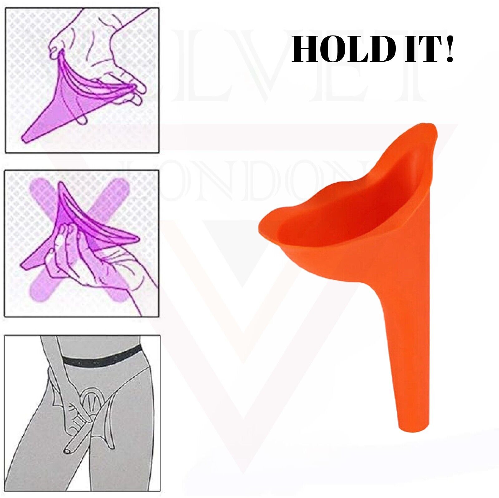 Female Urination Device Reusable Female Urinal Portable Funnel for Women Wee Cup