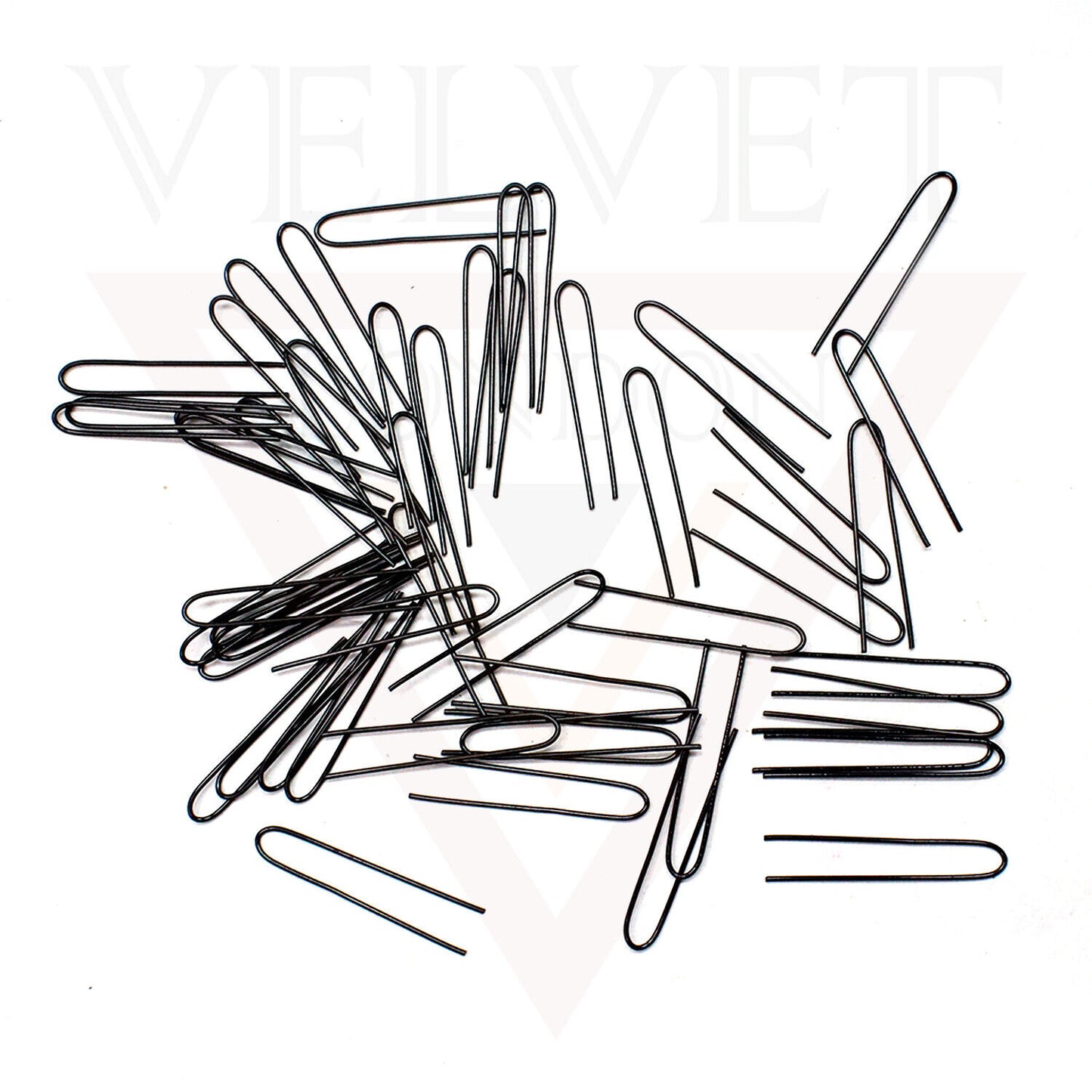 50x U Pins Black Hair Bun Pins Metal Hair Styling Accessories Grip Pin For Women