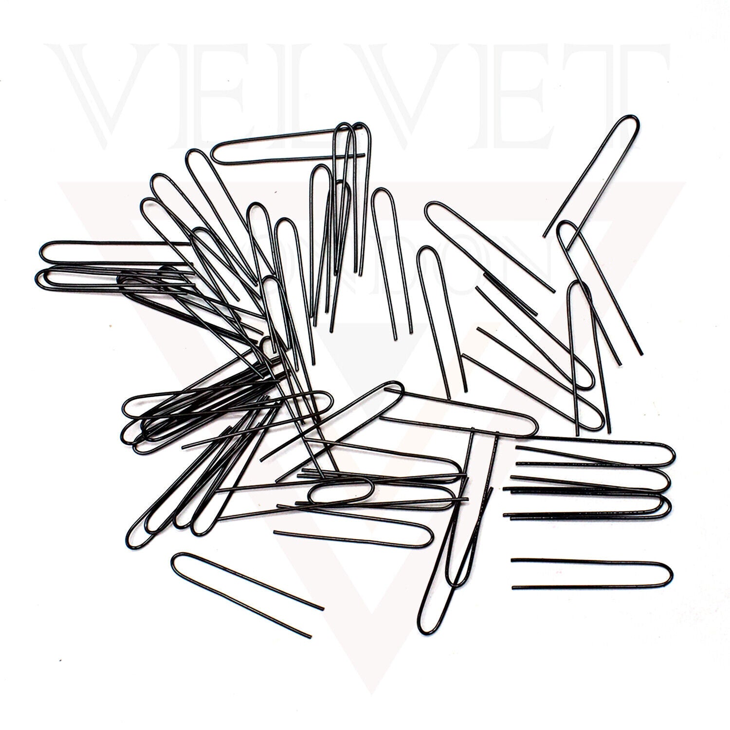 50x U Pins Black Hair Bun Pins Metal Hair Styling Accessories Grip Pin For Women