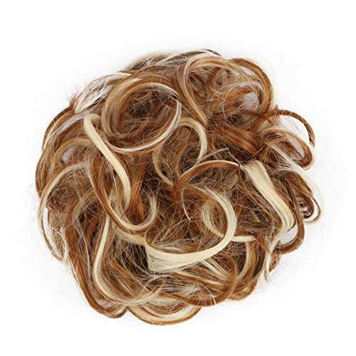 Curly Messy Bun Hair Piece Bobble Scrunchie Lady Natural Fake Hair Extensions