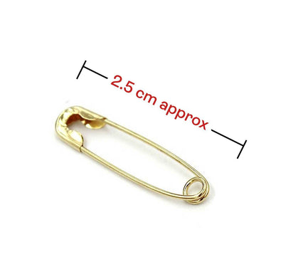 100Pcs Metal Golden Safety Pins Needles Sewing Craft Durable Multipurpose 2.5CM