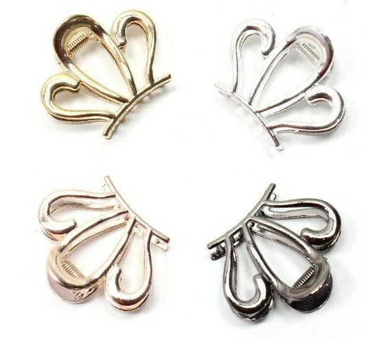 Hair Claw Crown Metal Mini Hair Jaw Clips Hair Clamp Clutchers Barrattes Pins