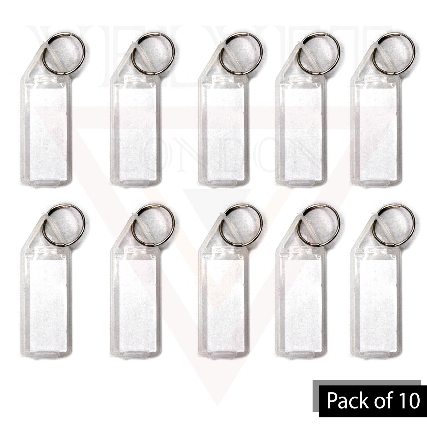 Keychain Tag Label Key Ring ID White Decorative Purpose On Keys Luggage Label