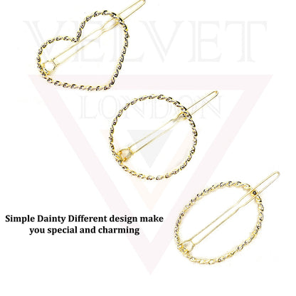 Hair Clips Pins Metal Gold Hairpins Sliders Clip Korean Clips Hair Grip Pins