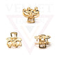 Golden Mini Hair Claw Metal Tiny Hair Jaw Clips Hair Clamp Small Barrattes 2pcs