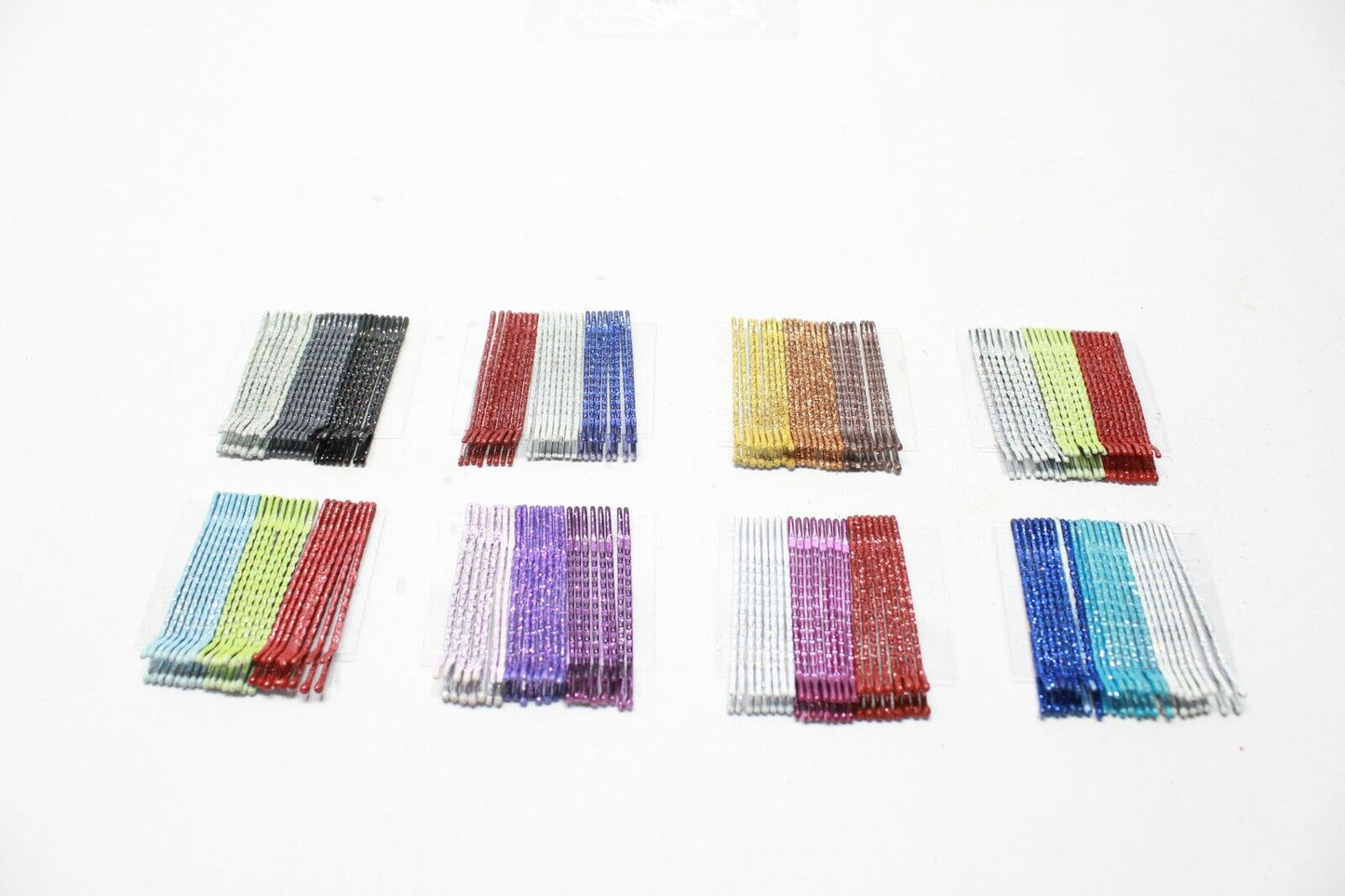 24 Glitter Hair Grip Kids 5.5cm Shaded Colour Sliders Sleepies Hair Pins Baby