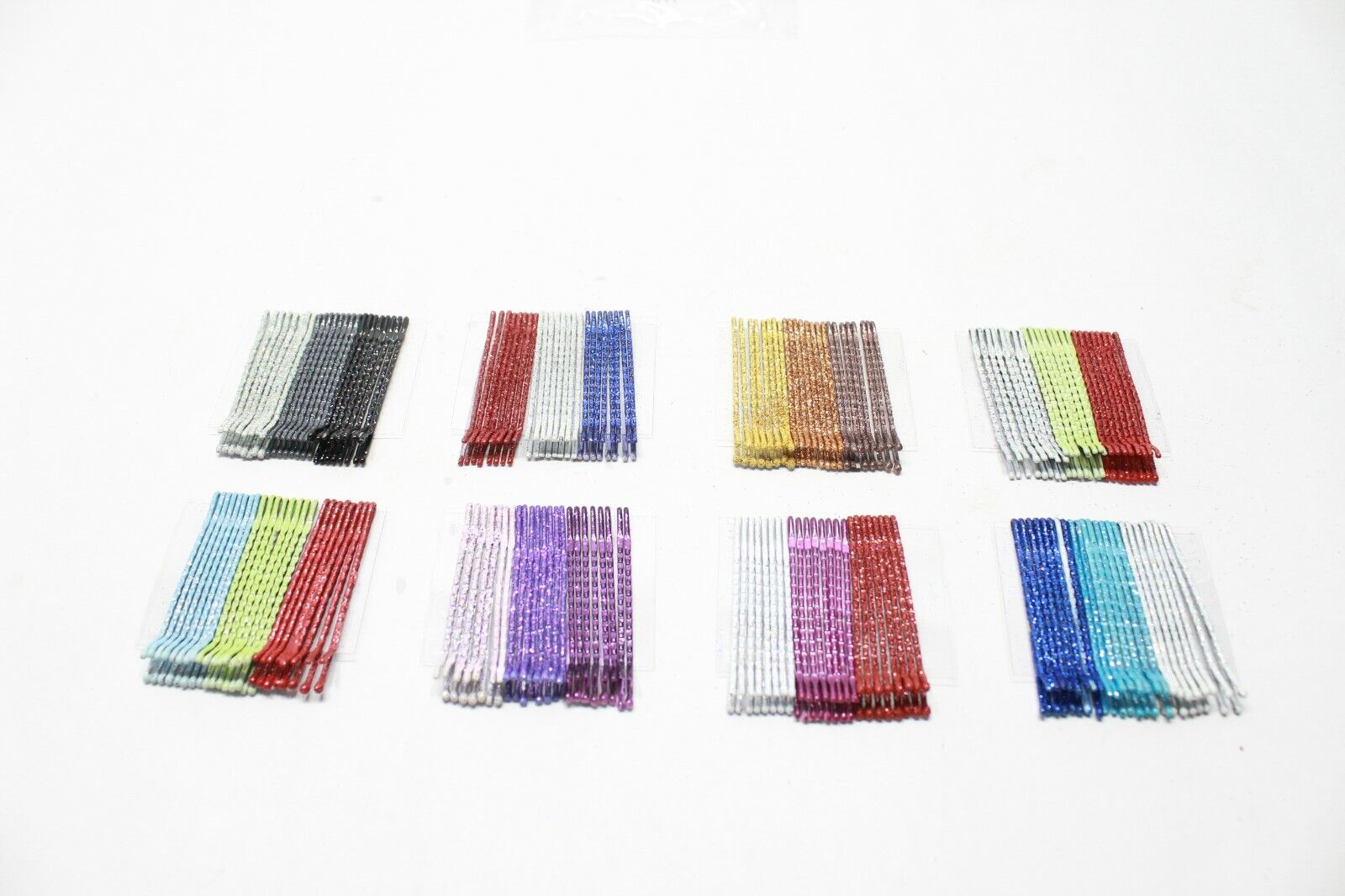 24 Glitter Hair Grip Kids 5.5cm Shaded Colour Sliders Sleepies Hair Pins Baby