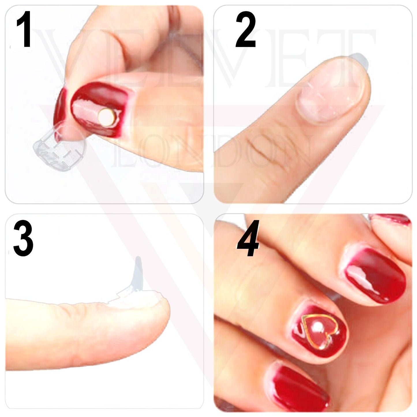 Adhesive Nail Tabs for Press On Nails Ultra Thin & Waterproof False Nail Sticky