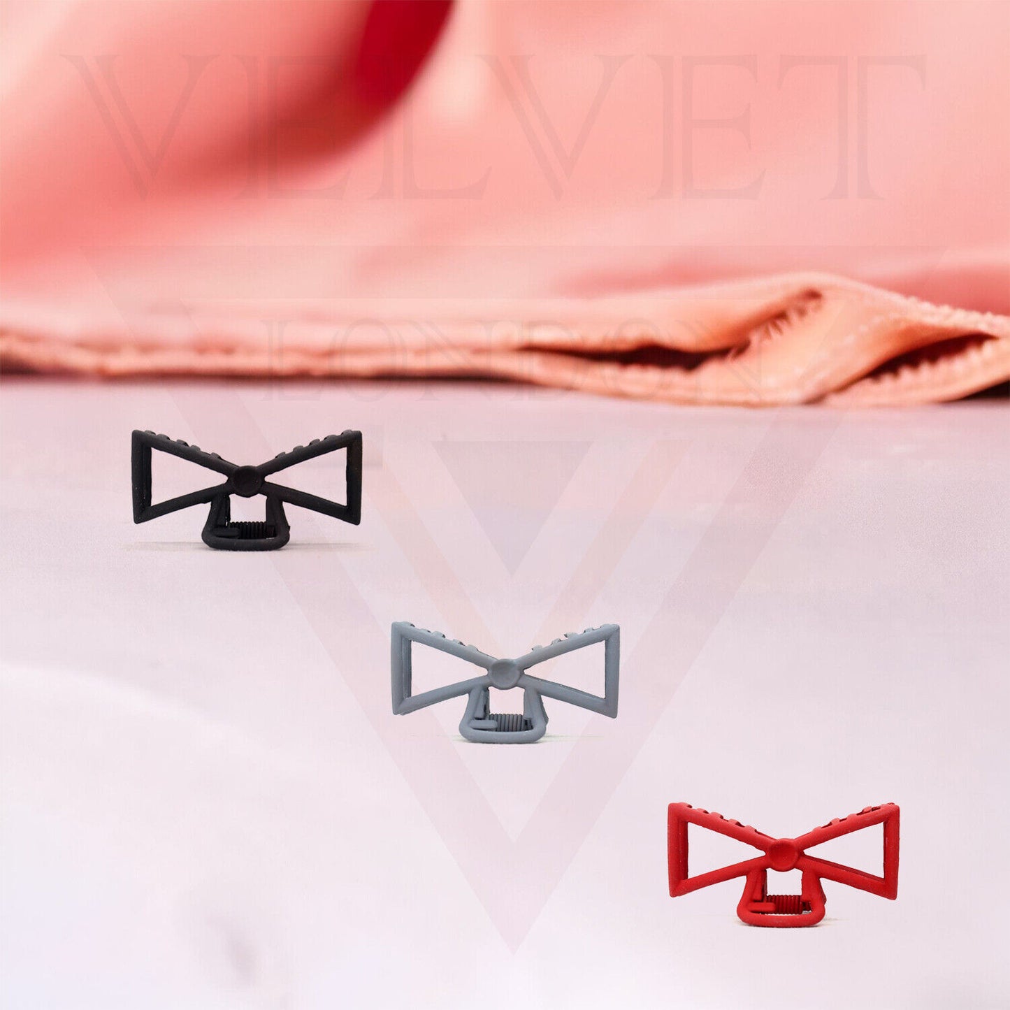 Hair Claw Clips Hair Clamp Frosted Claw Metal Bow Non-slip Barrette Matte Jaw