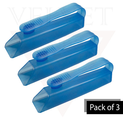 Blue Transparent Portable Pill Dispenser Easily & Quickly Push From Blister Pack