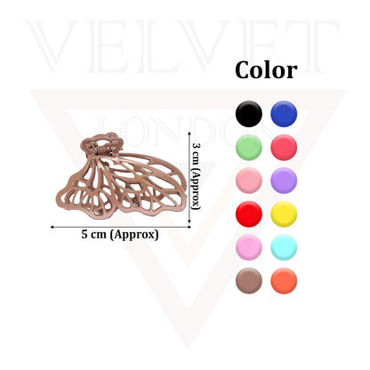 Metal Hair Claw Clips Frosted Hair Clamp Butterfly Matte Clutcher Hair Jaw Claw