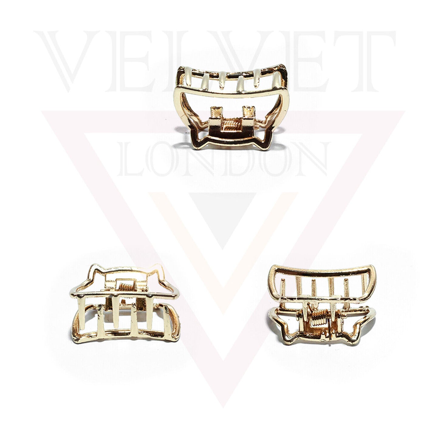 2pc Small Hair Claw Metal Mini Hair Jaw Clips Hair Clamp Barratte Butterfly Baby