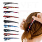 3x Duckbill Hair Clips Assorted Design Metal Crocodile Barrettes Teeth Clips 