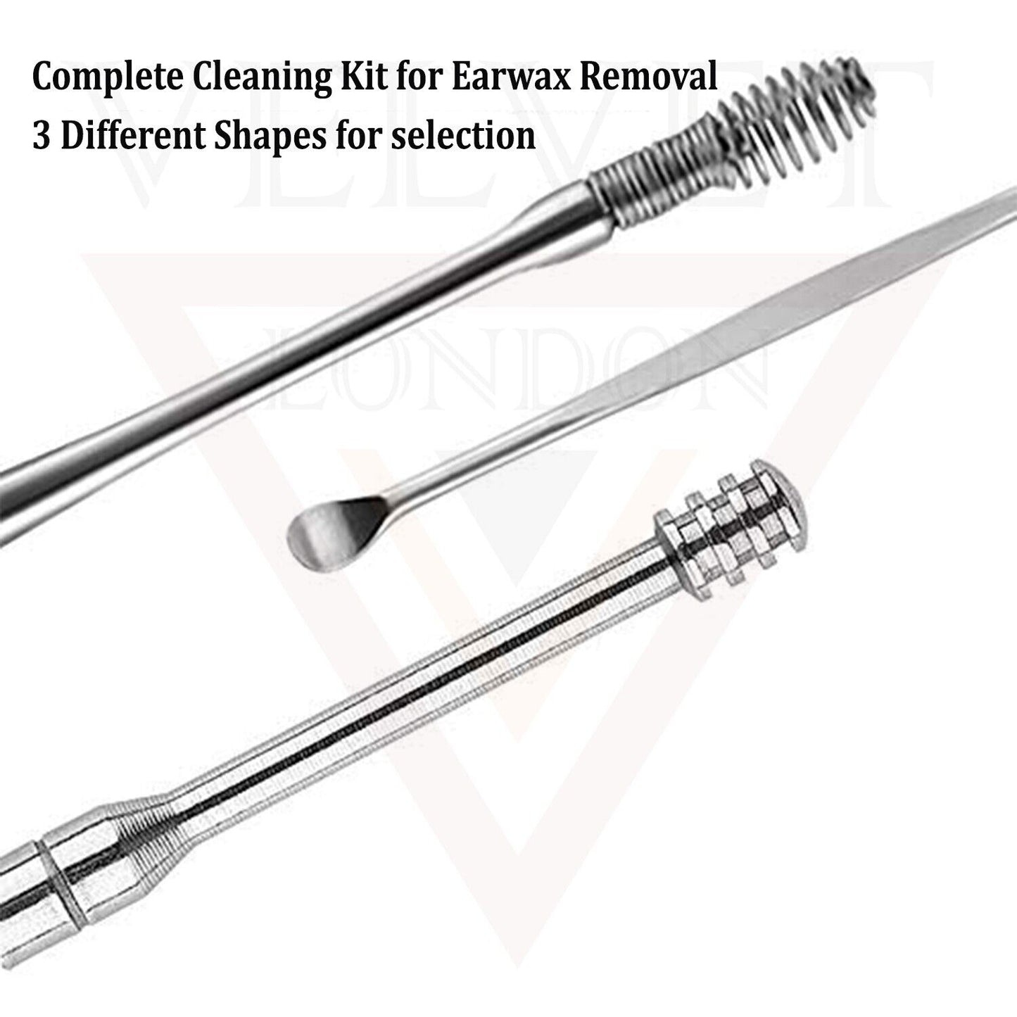Professional Earplugs and Wax Tool Set, with an Ear Pick Storage Bucket 6pcs