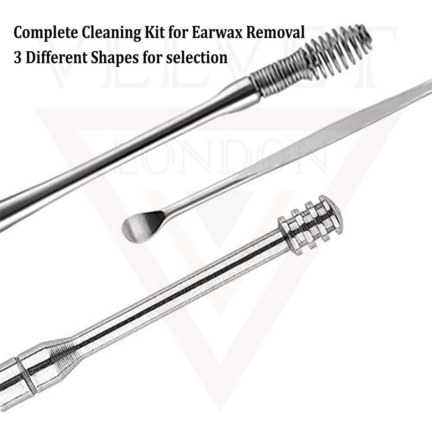 Professional Earplugs and Wax Tool Set, with an Ear Pick Storage Bucket 6pcs