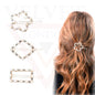 Hair Clips Pins Korean Style Pearl & Crystal Barrette Hair Slide Snap Clips 3Pcs