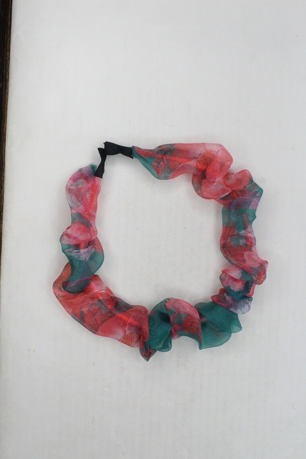 Flower print headband Satin Fabric Hair Band Non-Slip Hair Hoop Hair Styling