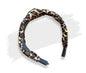 Girls Leopard Print Chiffon Wide Kids Hair Bands Knotted Headband Lady Hair Hoop