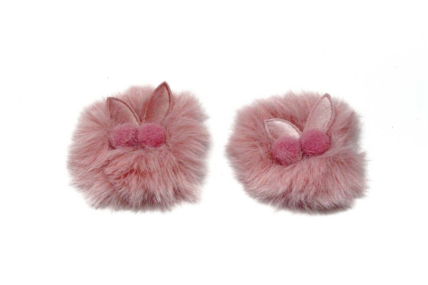 2x Baby Plush Hair Clip Soft Faux Fur Barrette Crocodile Clips Slide Snap Pin