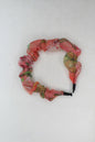 Flower print headband Satin Fabric Hair Band Non-Slip Hair Hoop Hair Styling