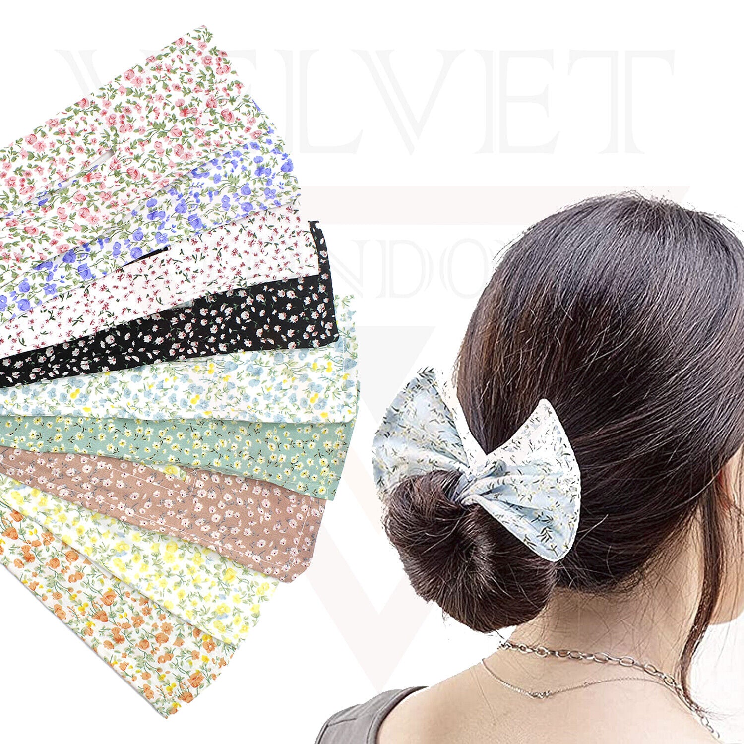 Twister Knotted Wire Headband Flower Designs Bun Hair Bun Maker Magic French