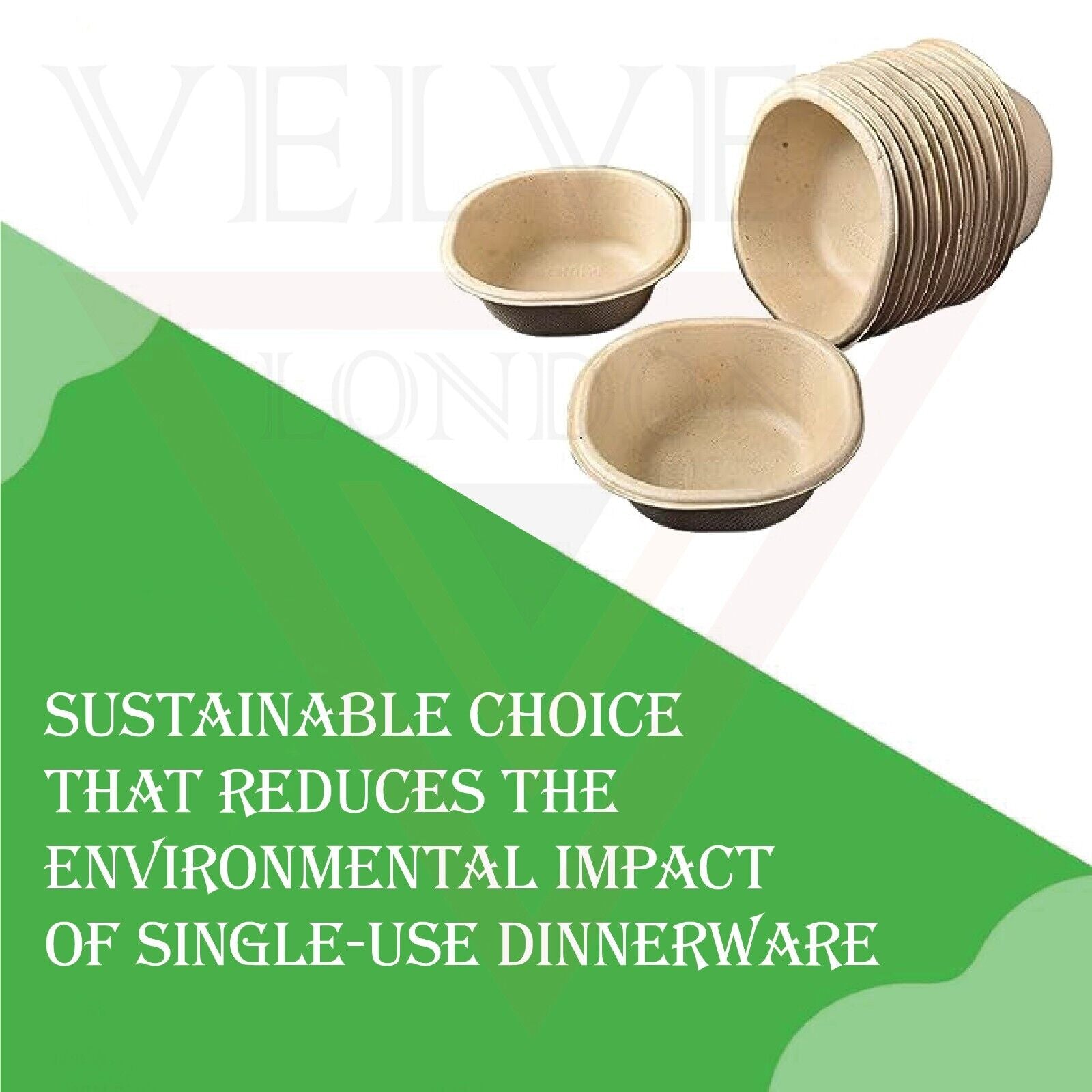 Paper Bowls Biodegradable Sugarcane Bagasse Party Bowls for Salad, Soup, Snacks