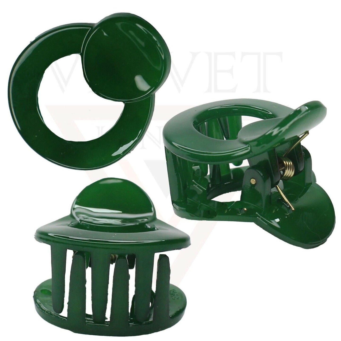 Hair Claw Clips Tiny Round Hair Clamp Crab Non-Slip Barrettes Hairgrip For Girls