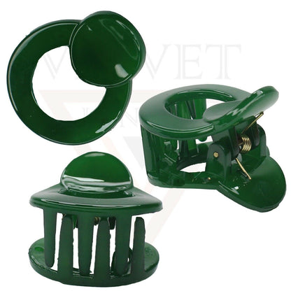 Hair Claw Clips Tiny Round Hair Clamp Crab Non-Slip Barrettes Hairgrip For Girls