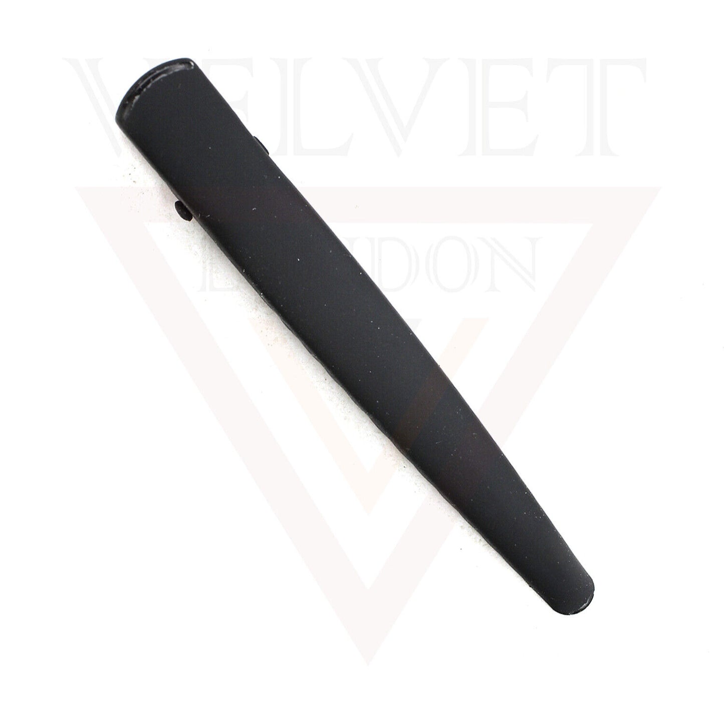 3x Black Matte Hair Clips Metal Hairdressing Styling Salon Hair Crocodile Slide