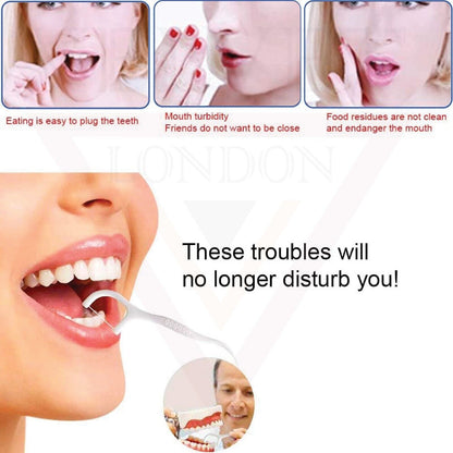 Interdental Tooth Harps 100 Dental Floss Sticks Toothpick Teeth Stick Tooth Pick