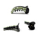 Non-slip Floral Mirchi Clips Flower Print Banana Clip Fishtail Ponytail Holder 