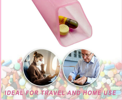 Pink Pill Popper Blister Pack Pill Puncher Tablet Remover Popper Medicine Tool 
