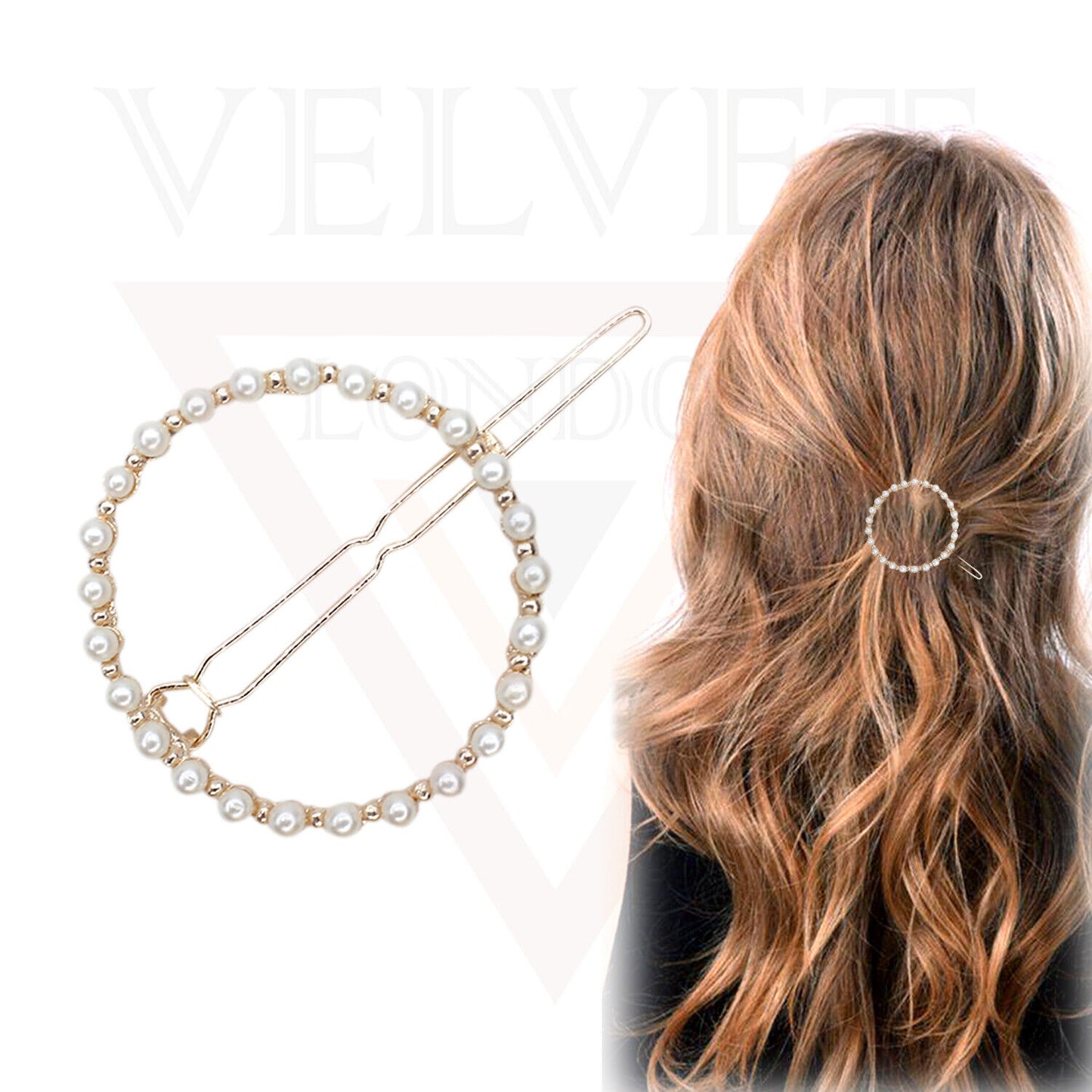 Hair Clips Metal Golden Korean Clips Slider Hair Pin Grips Pins Pearl Snap Clips