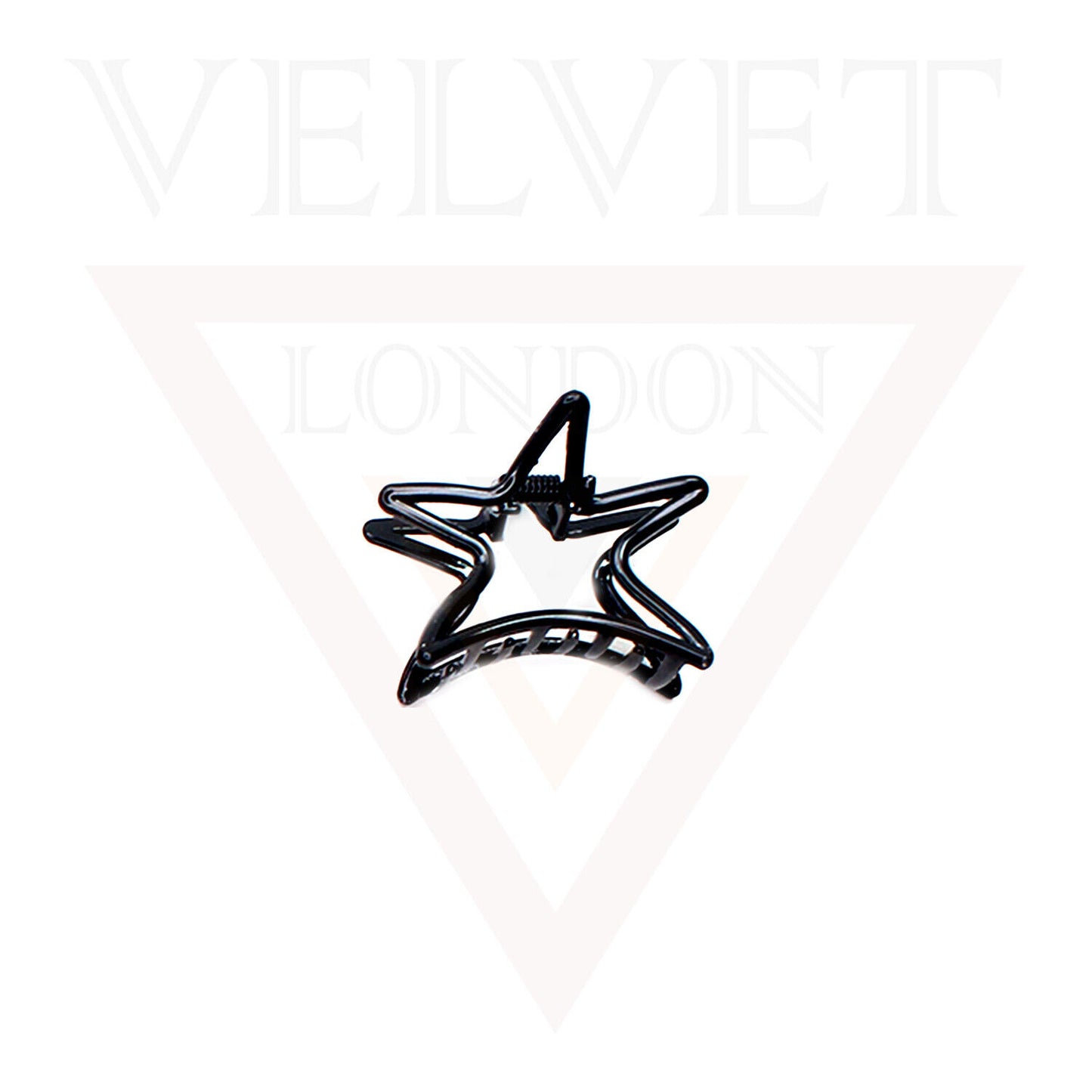 Metal Hair Claw Clips Matte Hair Clamp Star Barrette Frosted Jaw Accessories