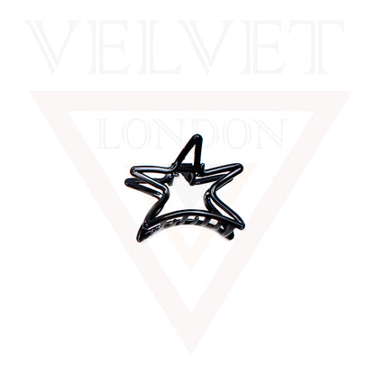 Metal Hair Claw Clips Matte Hair Clamp Star Barrette Frosted Jaw Accessories