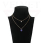 Trendy Golden Multi Layer Chain Necklace Oxidised Evil Eye Pendant Beachwear