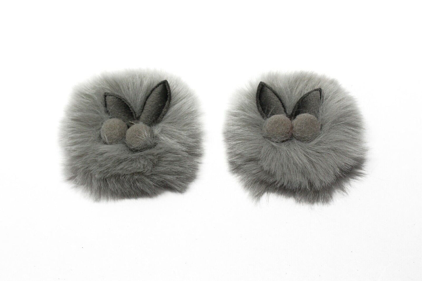 2x Baby Plush Hair Clip Soft Faux Fur Barrette Crocodile Clips Slide Snap Pin